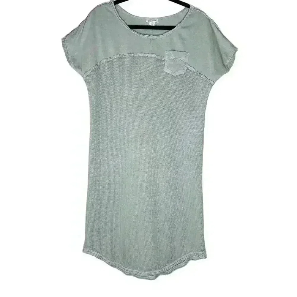 Sundance Distressed Waffle Knit Raw Hem Loose Fit Dress Size M